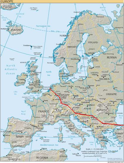 Map Of Europe Roads